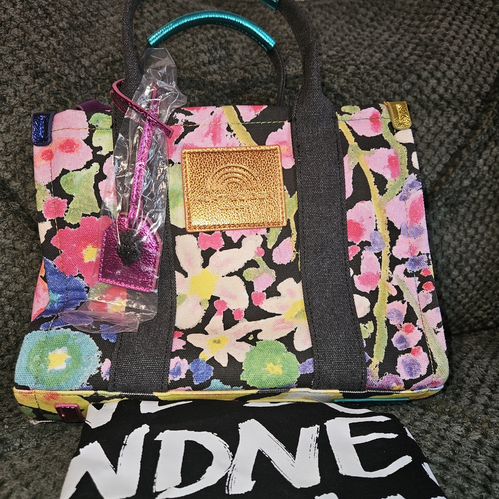 Authentic Kurt Geiher Floral Tote Bag